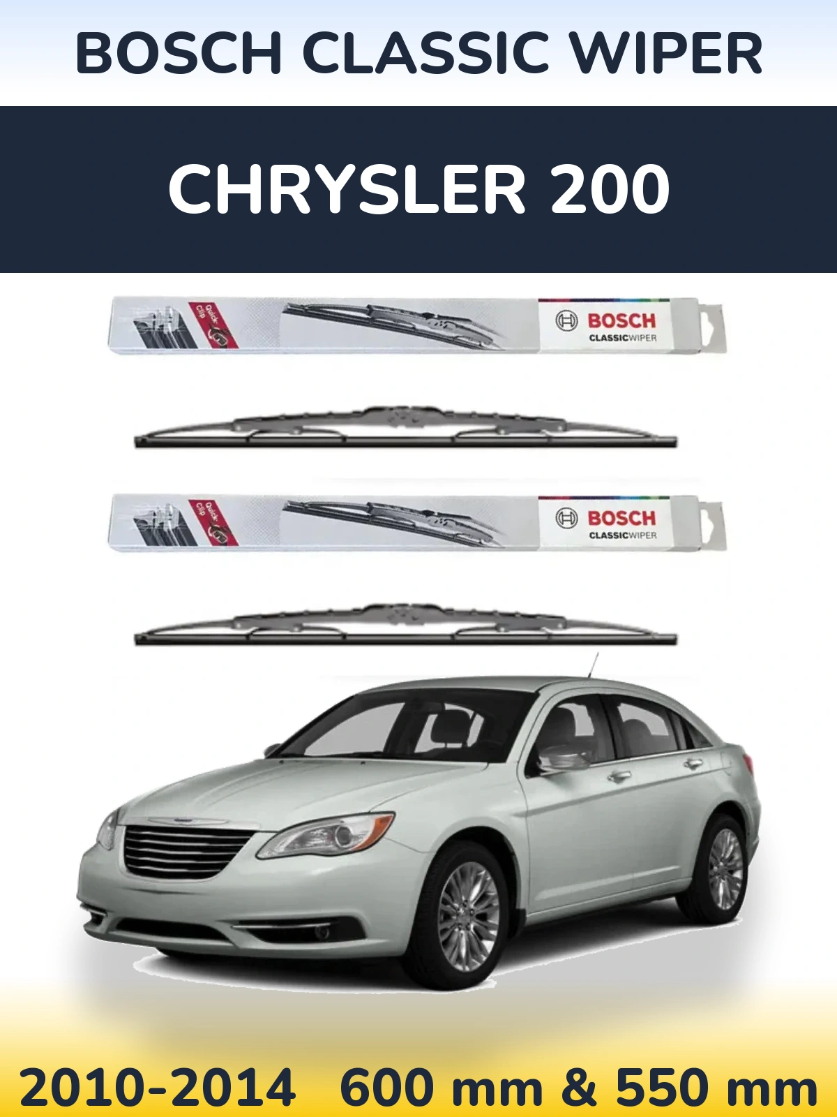Ștergătoare BOSCH Classic Wiper pentru Chrysler 200