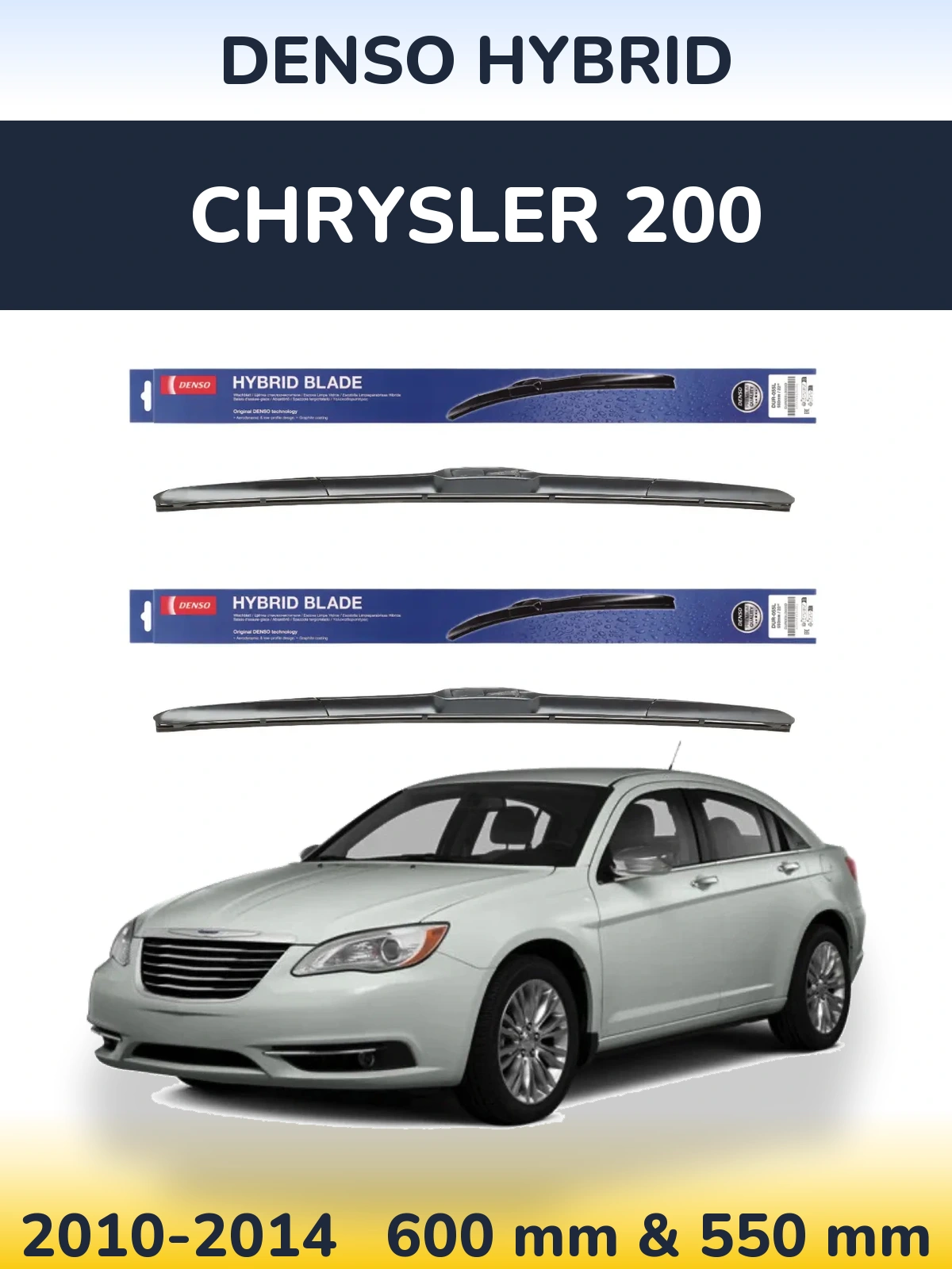 Ștergătoare Denso Hybrid pentru Chrysler 200