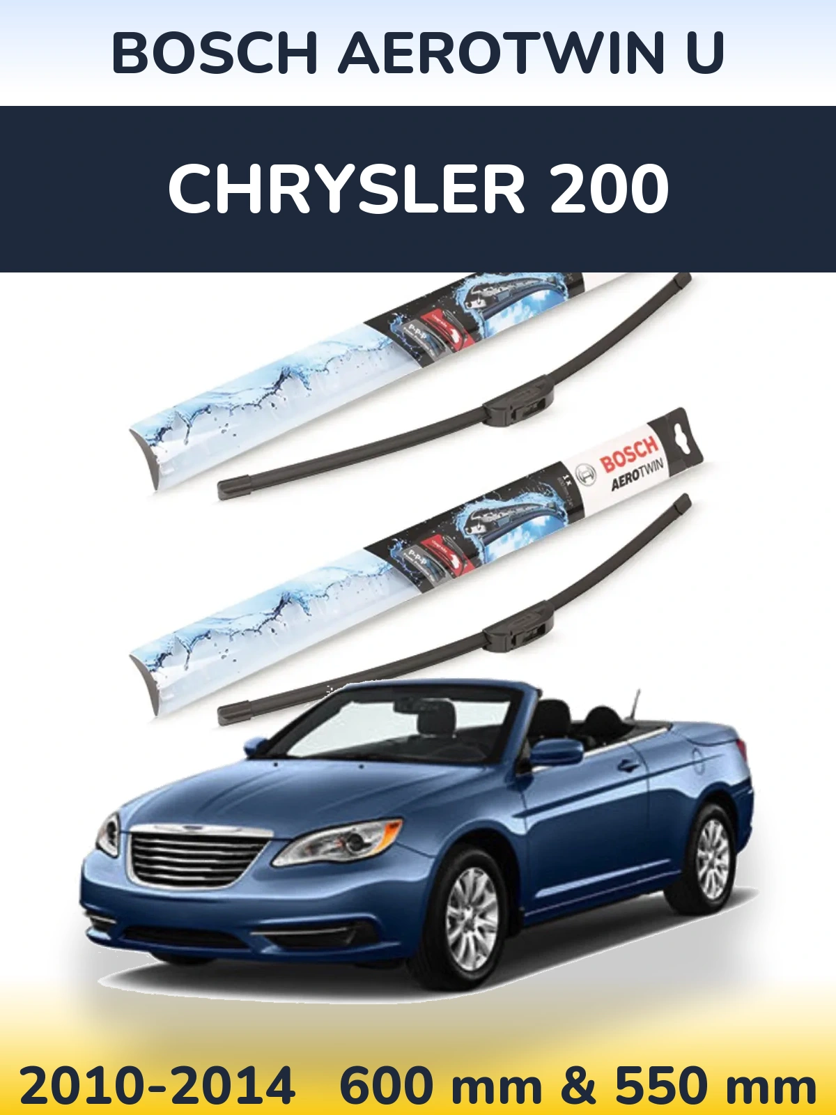 Ștergătoare BOSCH AeroTwin U pentru Chrysler 200