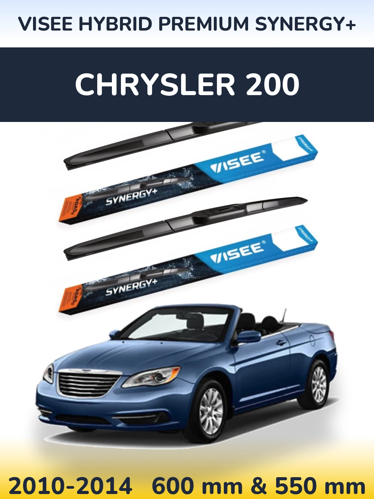 Ștergătoare VISEE HYBRID PREMIUM SYNERGY+ pentru Chrysler 200