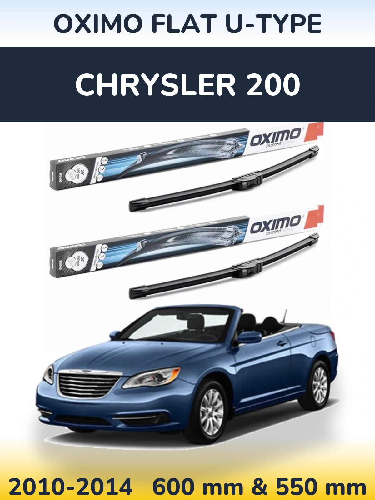 Ștergătoare Oximo Flat U-type pentru Chrysler 200