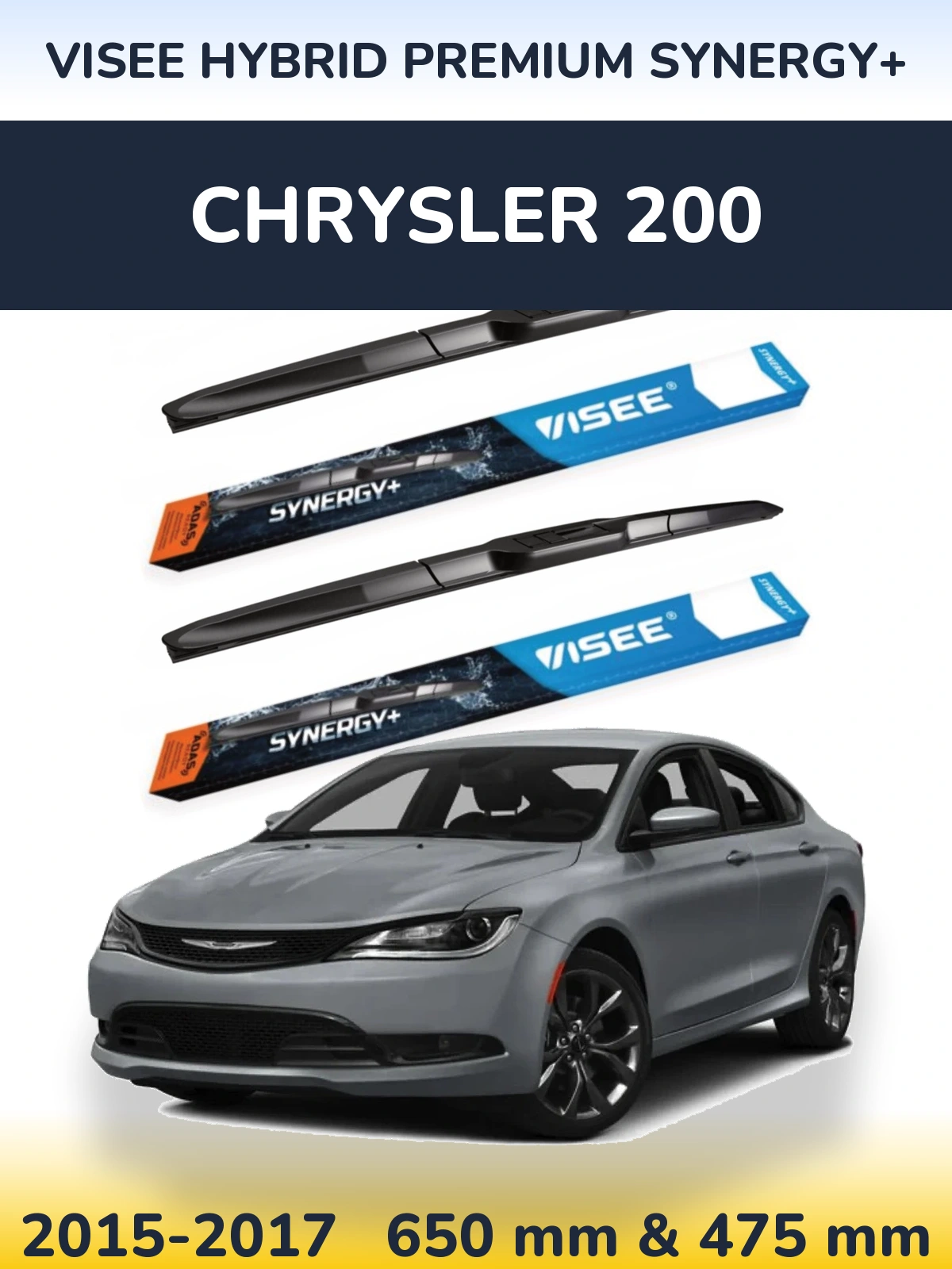 Ștergătoare VISEE HYBRID PREMIUM SYNERGY+ pentru Chrysler 200