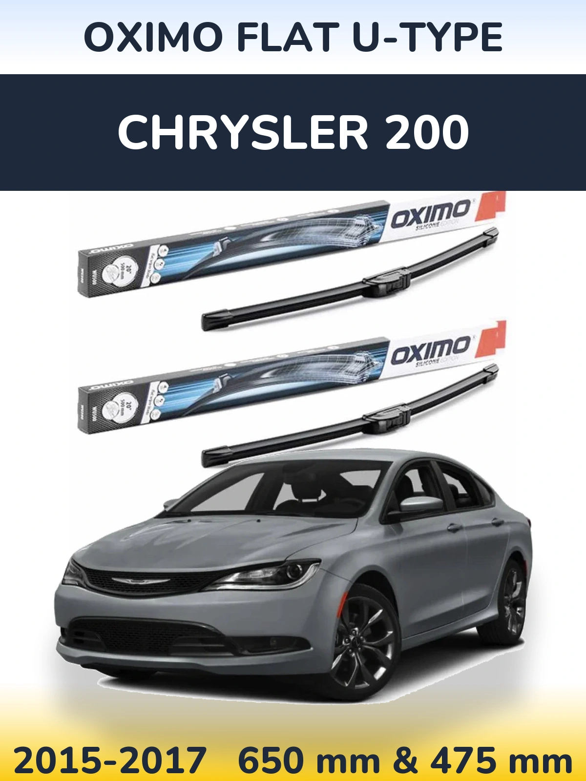 Ștergătoare Oximo Flat U-type pentru Chrysler 200