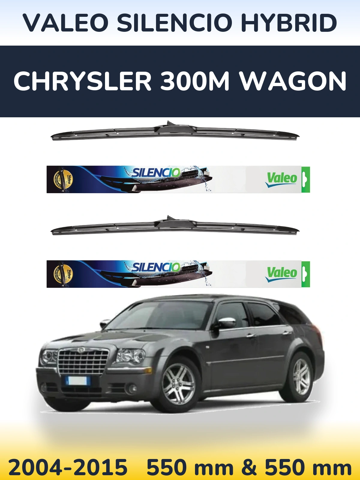 Ștergătoare Valeo Silencio Hybrid pentru Chrysler 300M Wagon