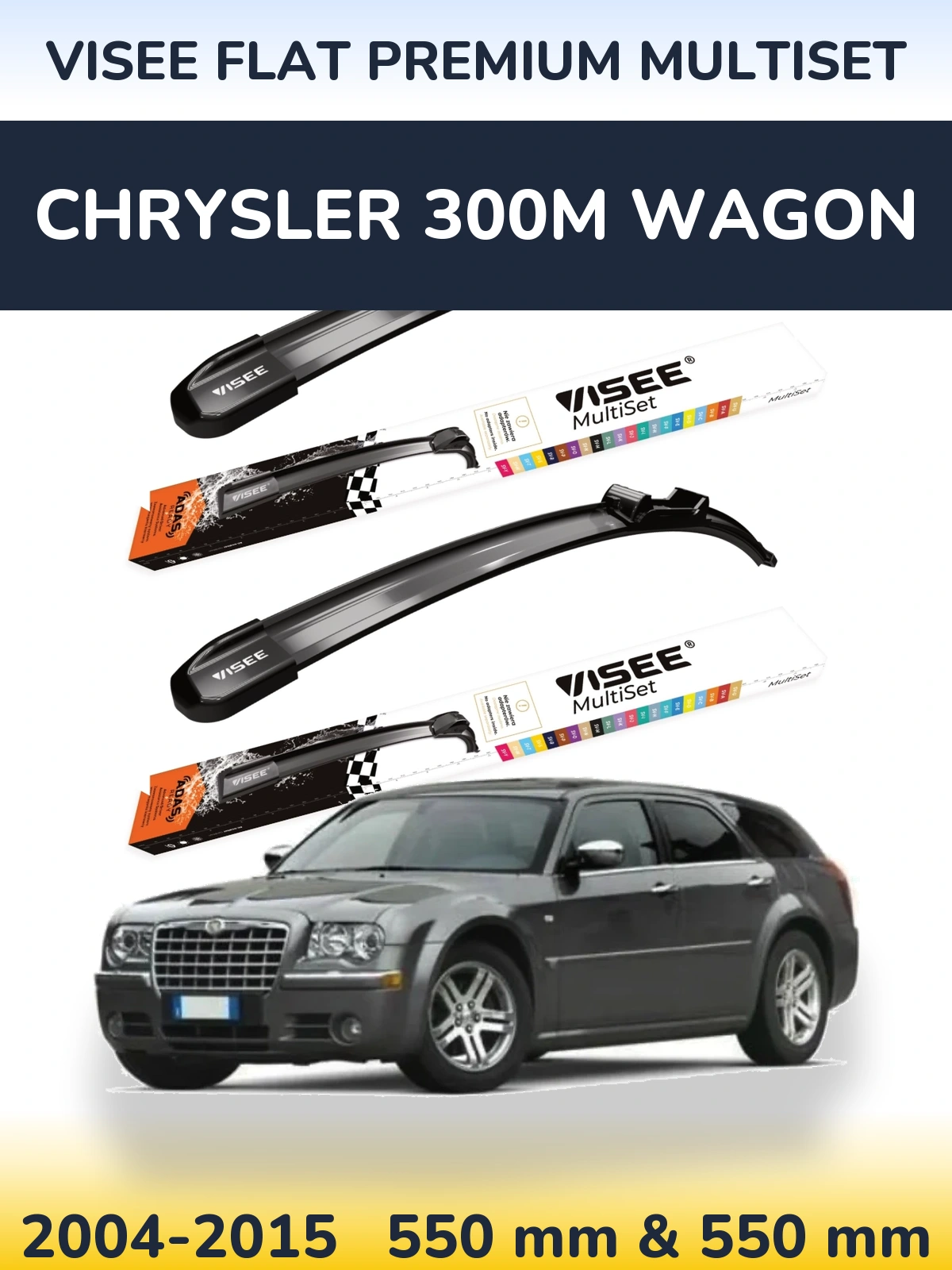 Ștergătoare VISEE FLAT PREMIUM MultiSet pentru Chrysler 300M Wagon