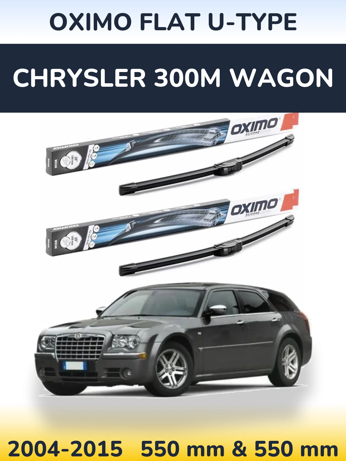Ștergătoare Oximo Flat U-type pentru Chrysler 300M Wagon