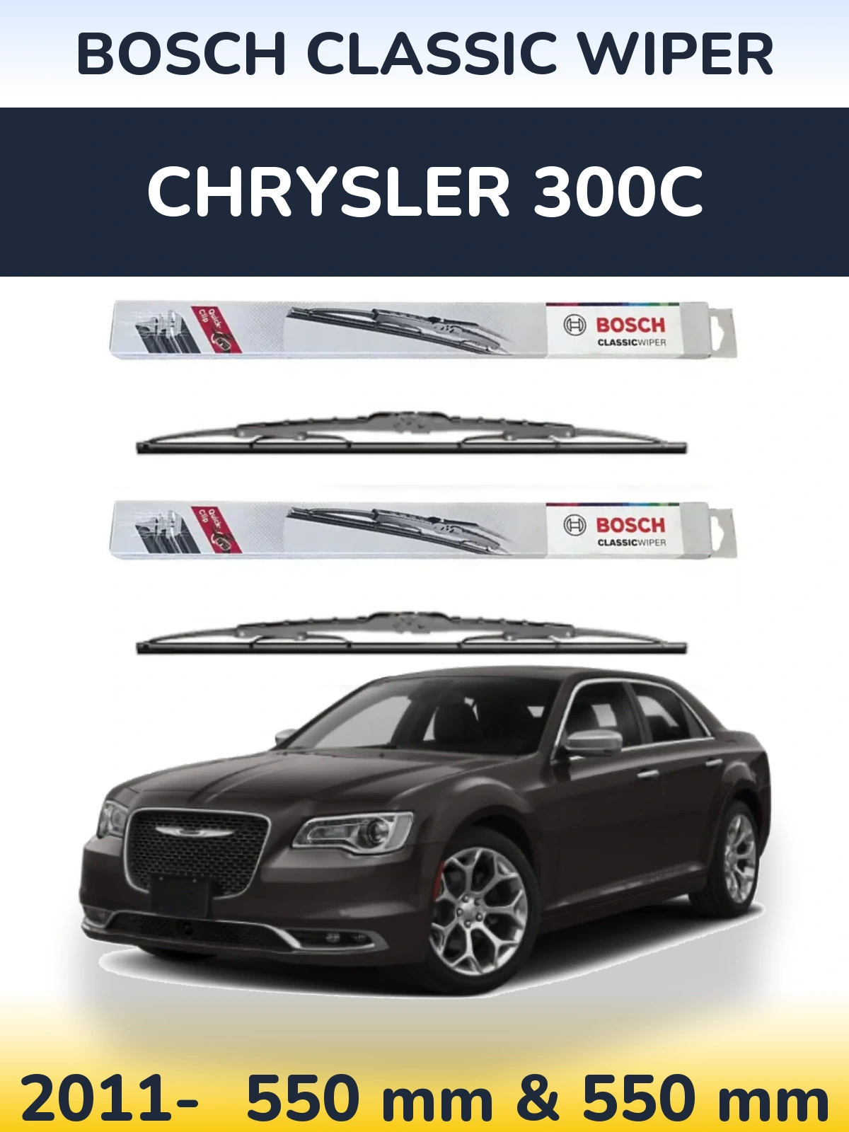 Ștergătoare BOSCH Classic Wiper pentru Chrysler 300C