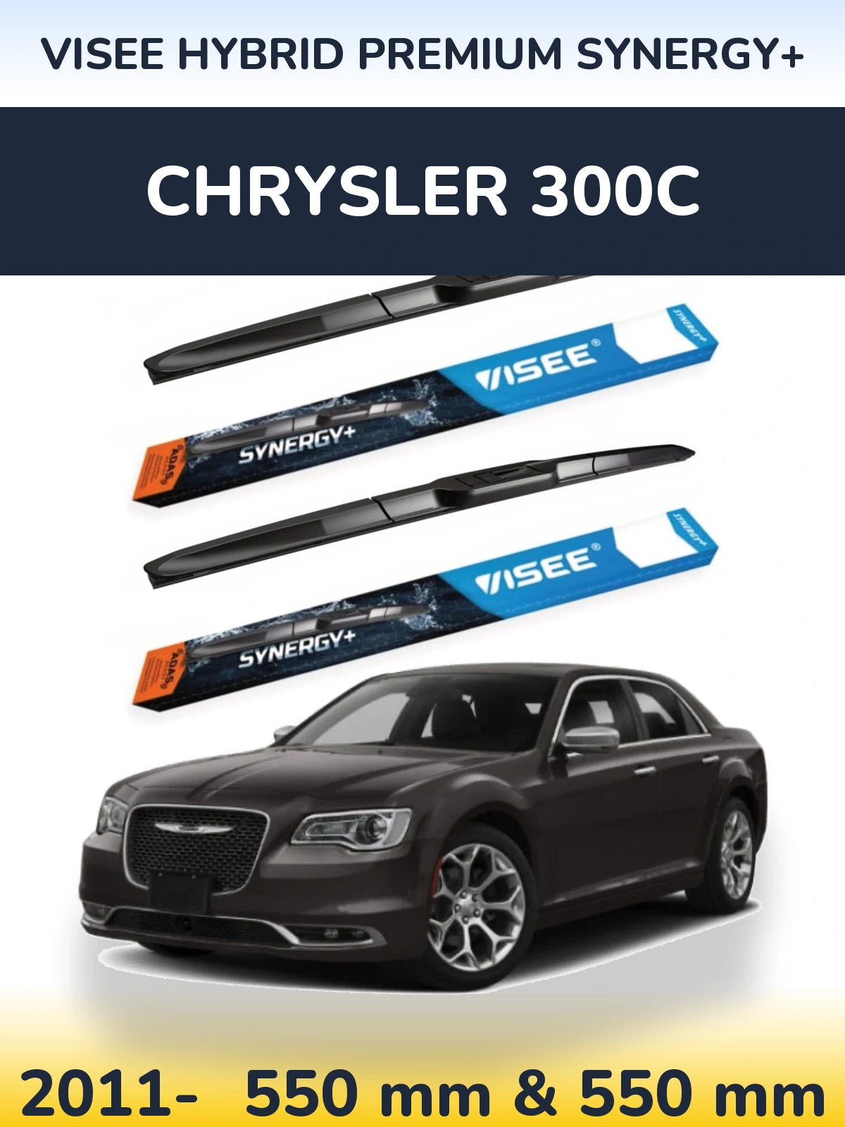 Ștergătoare VISEE HYBRID PREMIUM SYNERGY+ pentru Chrysler 300C