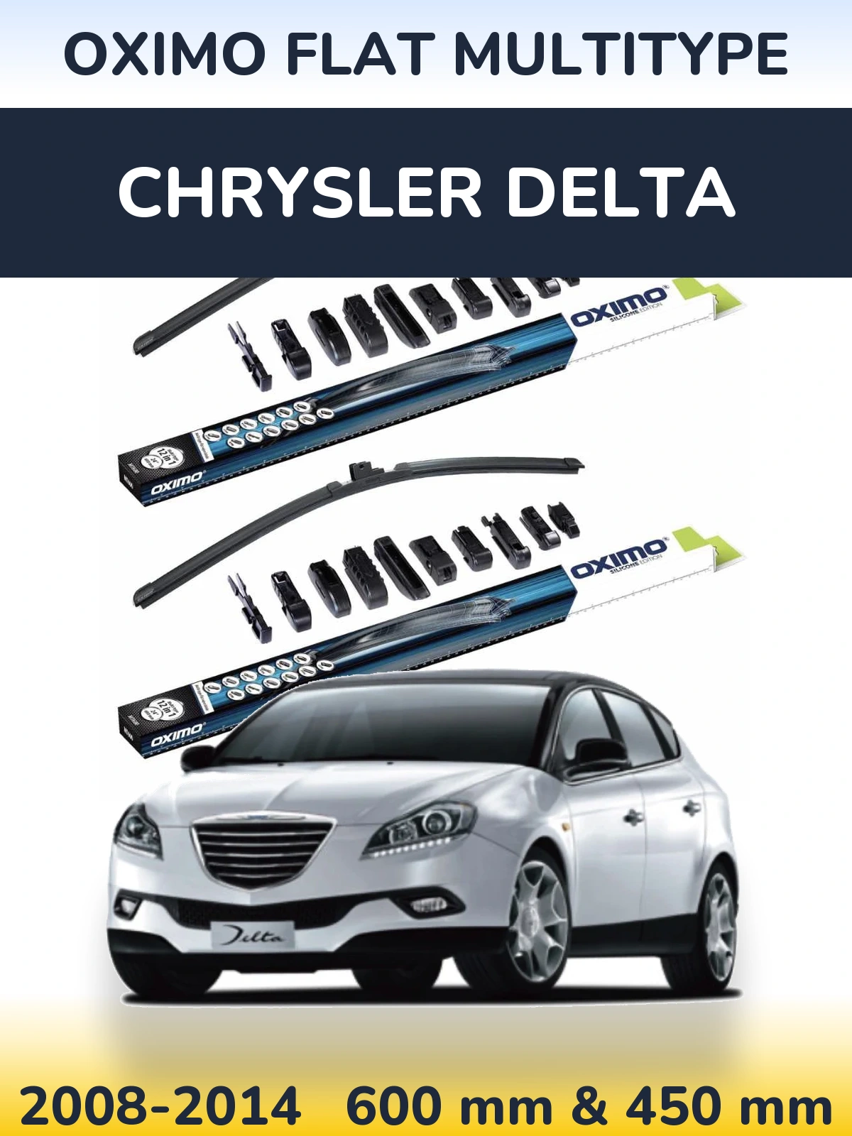 Ștergătoare Oximo Flat MultiTipe pentru Chrysler Delta
