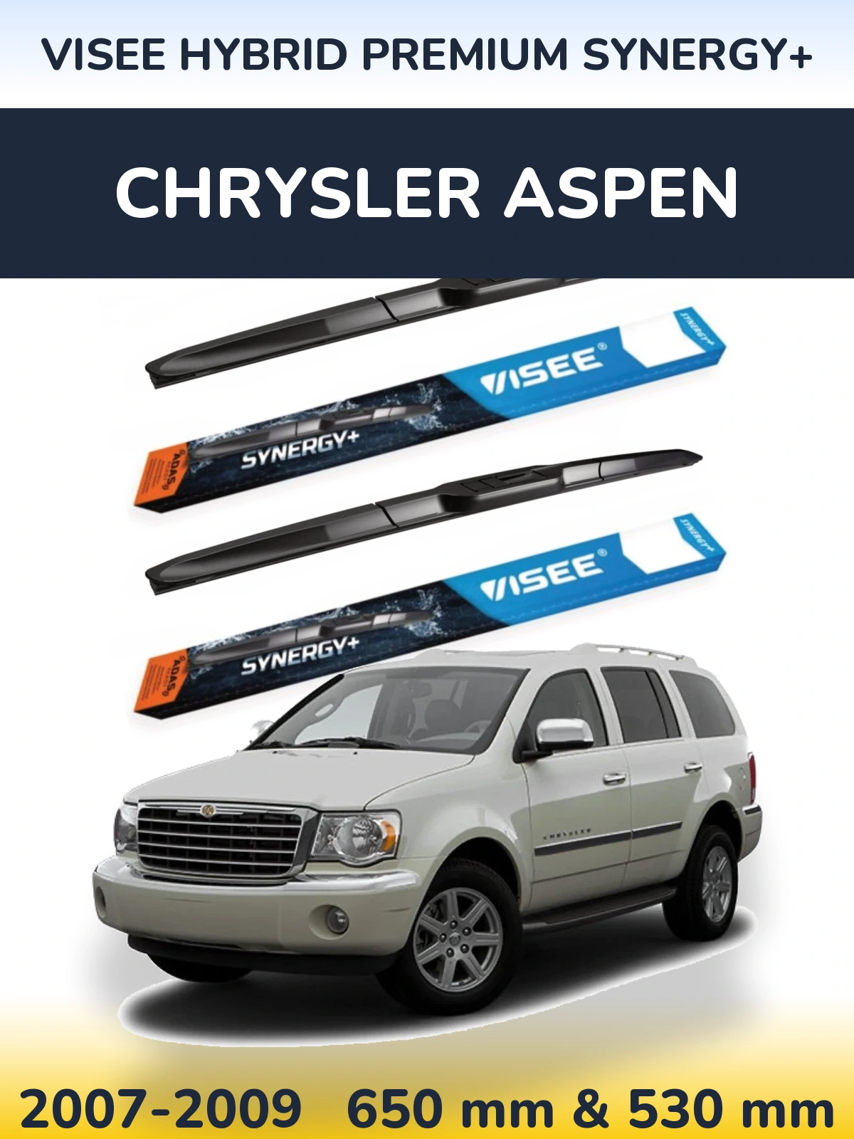Ștergătoare VISEE HYBRID PREMIUM SYNERGY+ pentru Chrysler Aspen