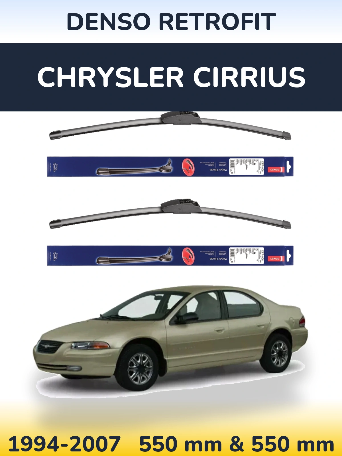 Ștergătoare Denso Retrofit pentru Chrysler Cirrius