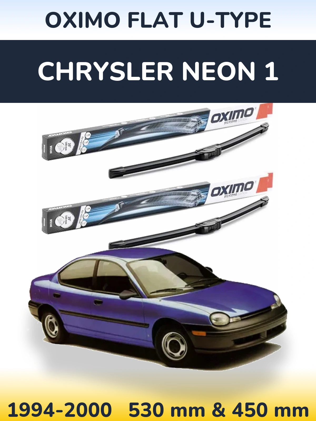 Ștergătoare Oximo Flat U-type pentru Chrysler Neon 1