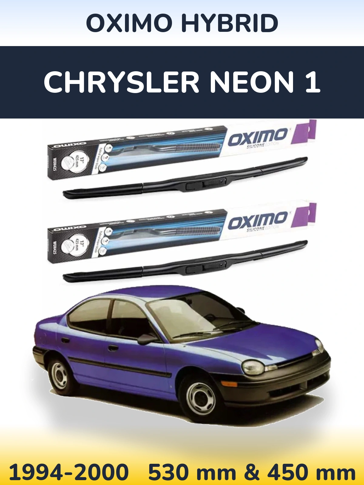 Ștergătoare Oximo Hybrid pentru Chrysler Neon 1