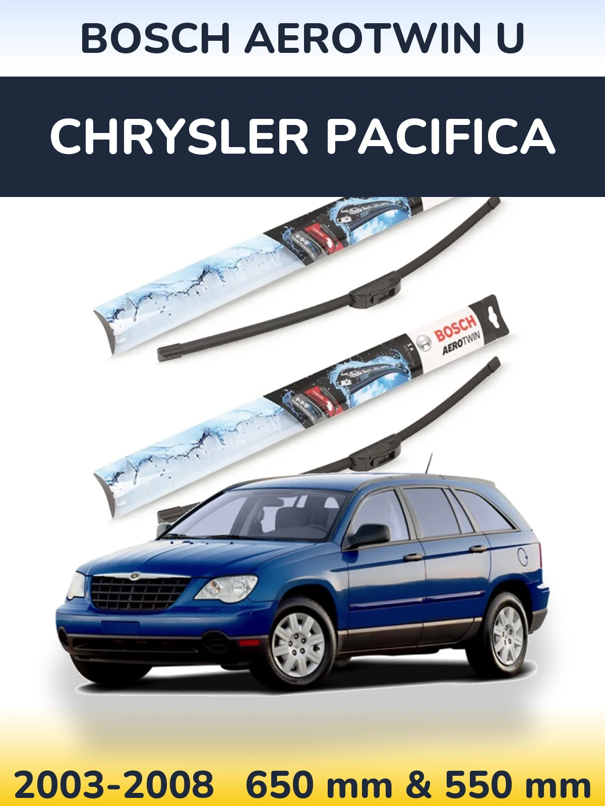 Ștergătoare BOSCH AeroTwin U pentru Chrysler Pacifica