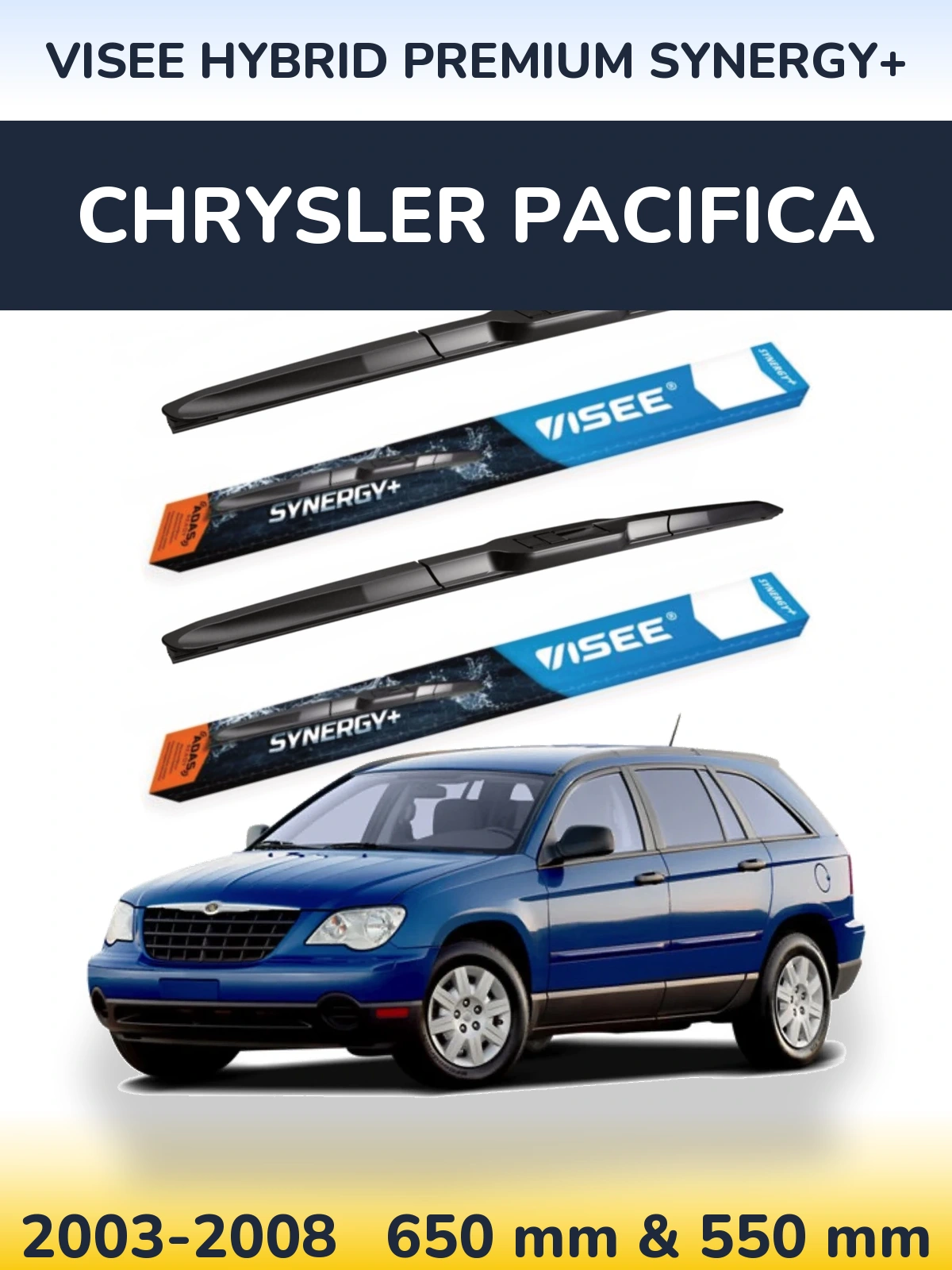 Ștergătoare VISEE HYBRID PREMIUM SYNERGY+ pentru Chrysler Pacifica
