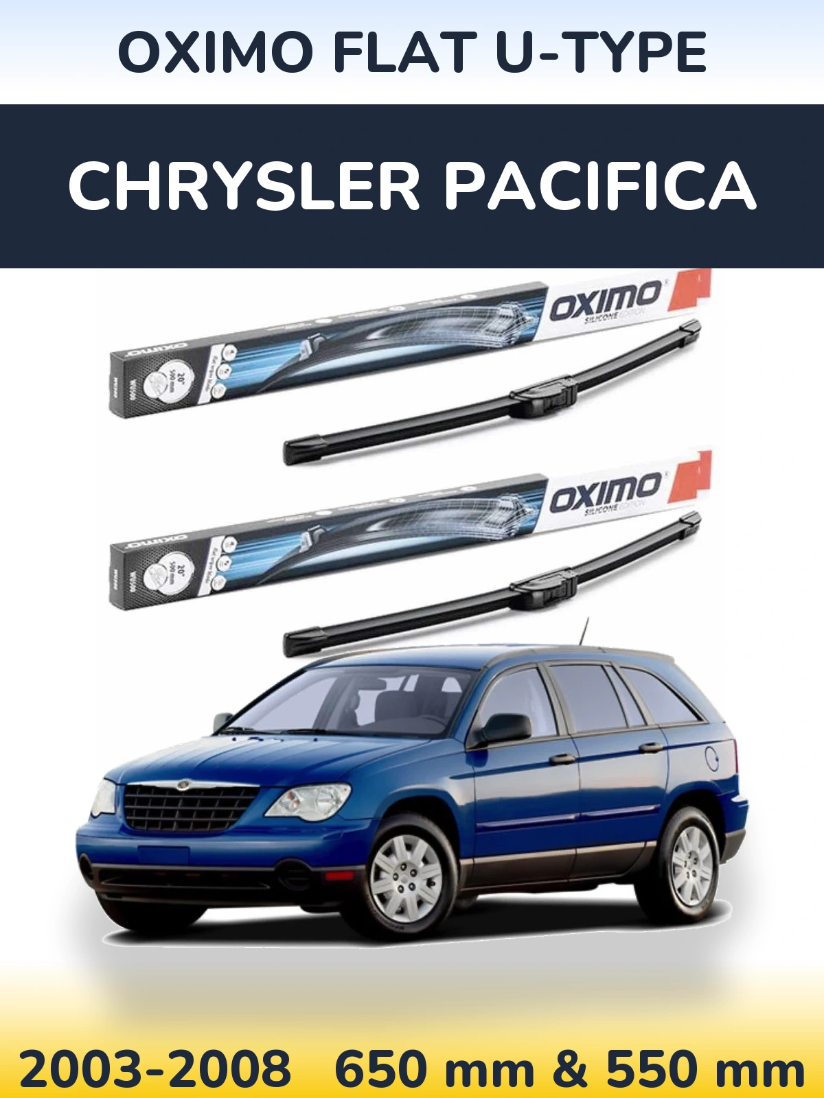 Ștergătoare Oximo Flat U-type pentru Chrysler Pacifica