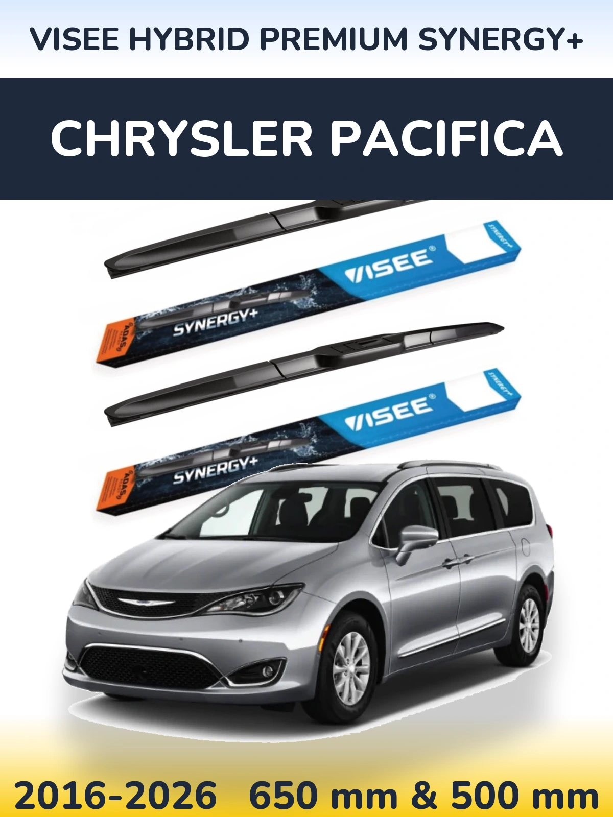 Ștergătoare VISEE HYBRID PREMIUM SYNERGY+ pentru Chrysler Pacifica
