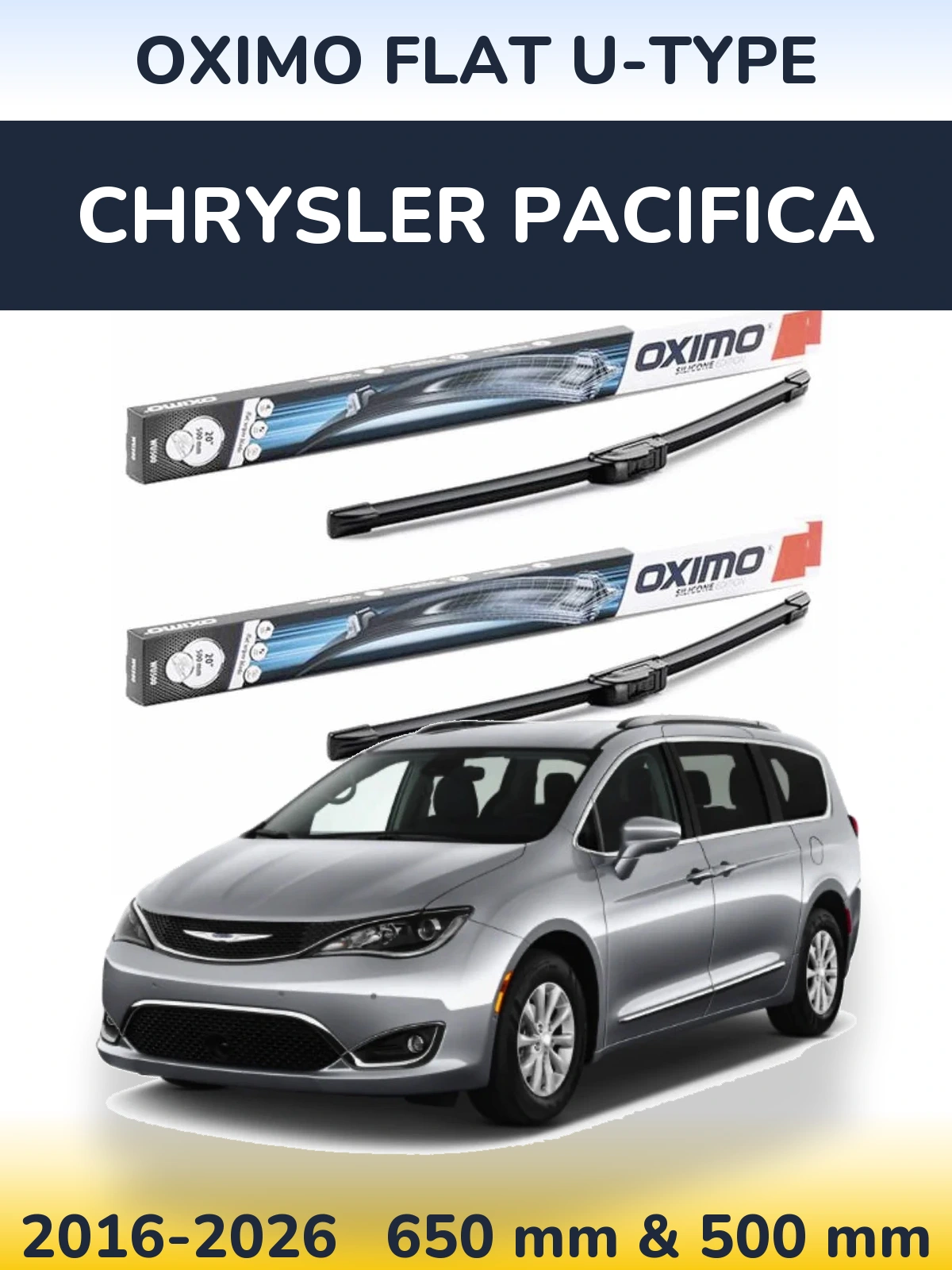 Ștergătoare Oximo Flat U-type pentru Chrysler Pacifica
