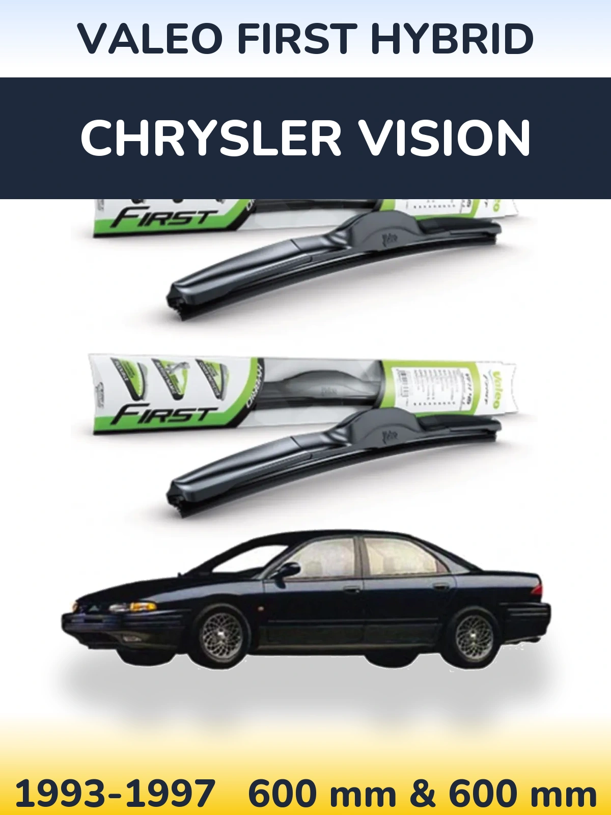 Ștergătoare Valeo First Hybrid pentru Chrysler Vision