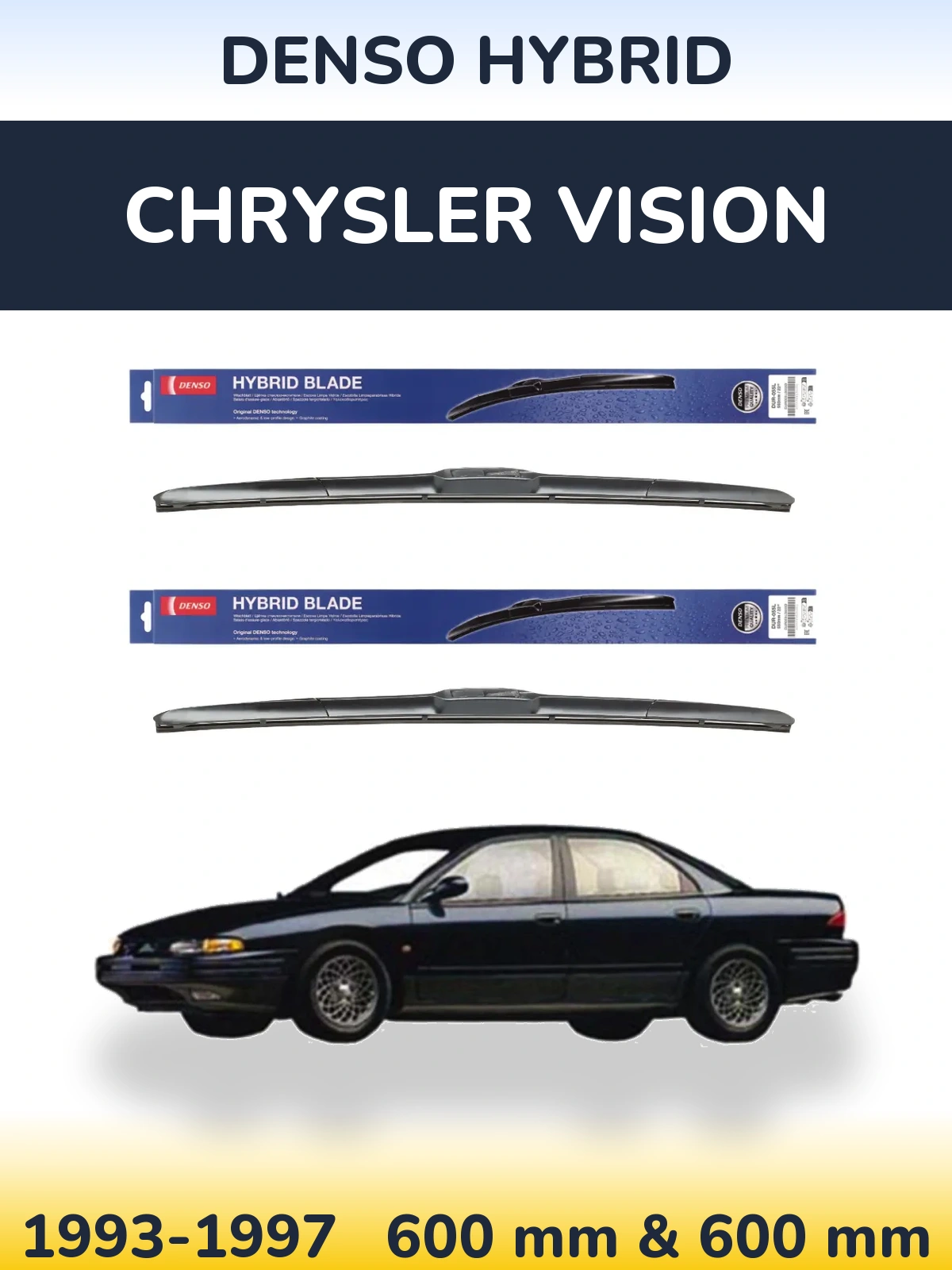 Ștergătoare Denso Hybrid pentru Chrysler Vision