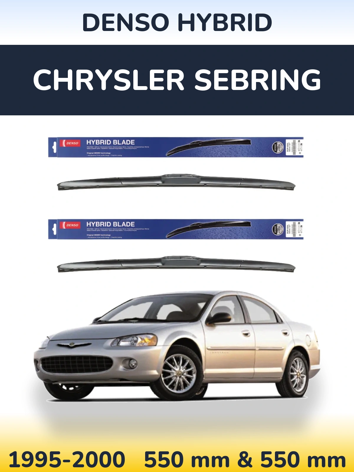 Ștergătoare Denso Hybrid pentru Chrysler Sebring