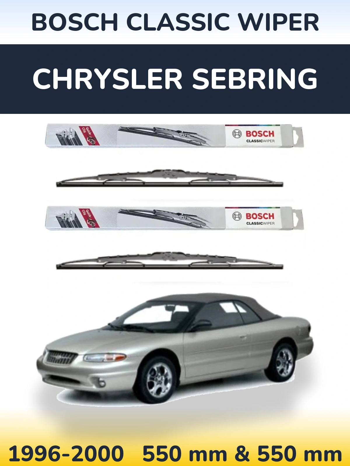 Ștergătoare BOSCH Classic Wiper pentru Chrysler Sebring