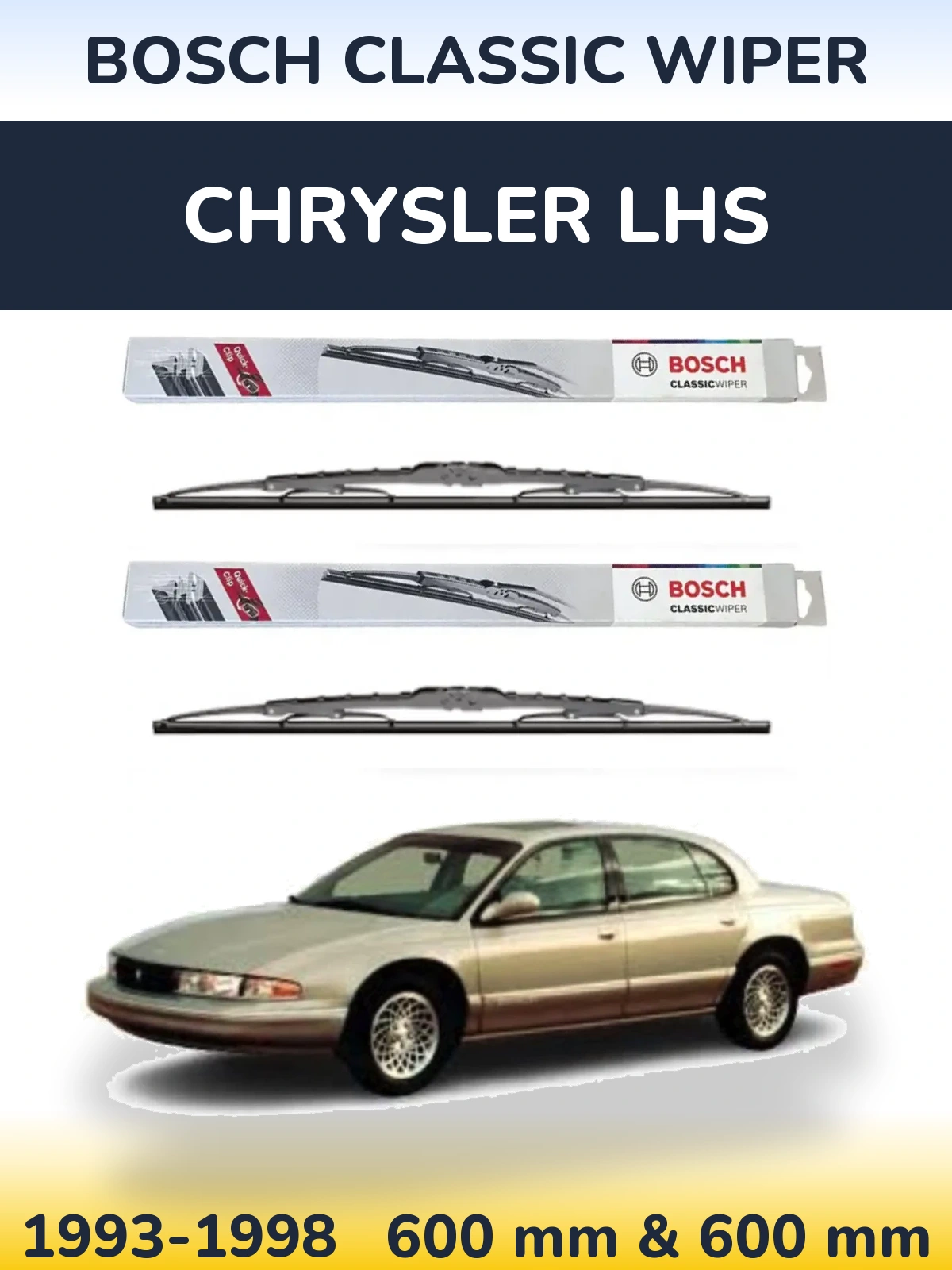 Ștergătoare BOSCH Classic Wiper pentru Chrysler LHS
