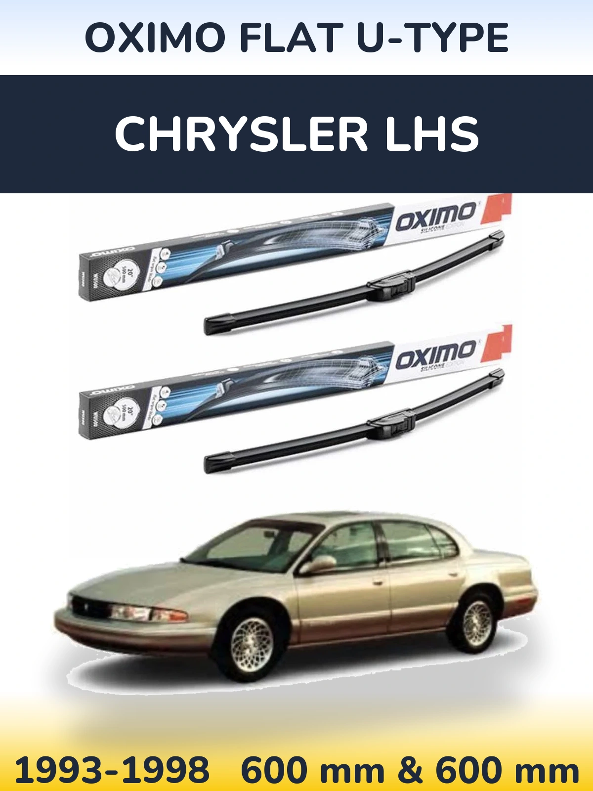Ștergătoare Oximo Flat U-type pentru Chrysler LHS