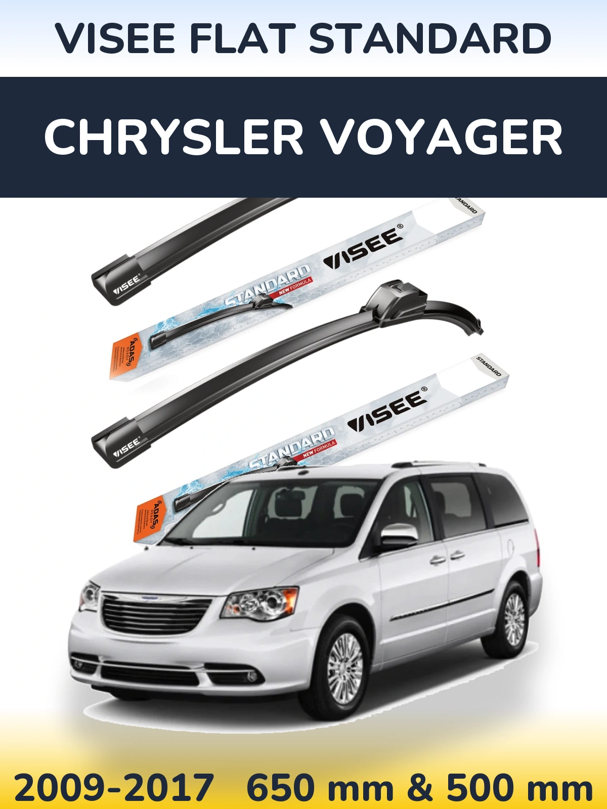 Ștergătoare VISEE FLAT STANDARD pentru Chrysler Voyager