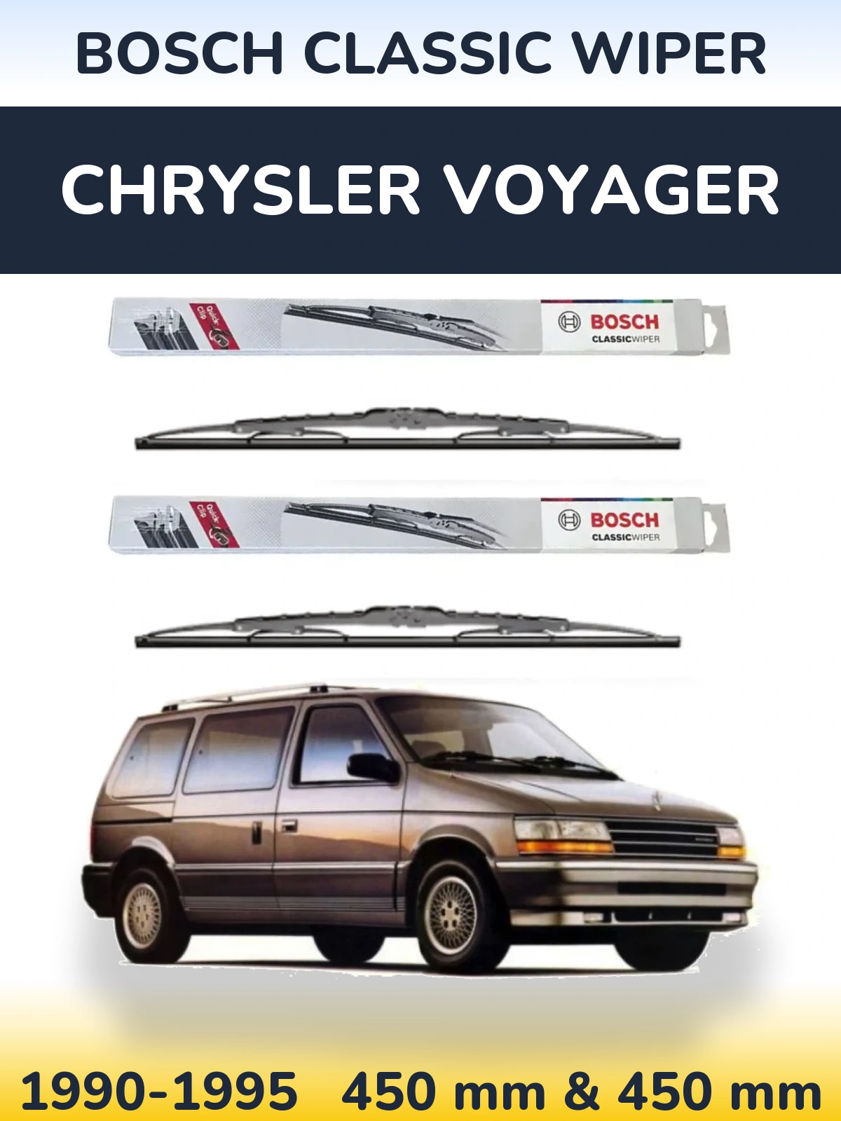 Ștergătoare BOSCH Classic Wiper pentru Chrysler Voyager