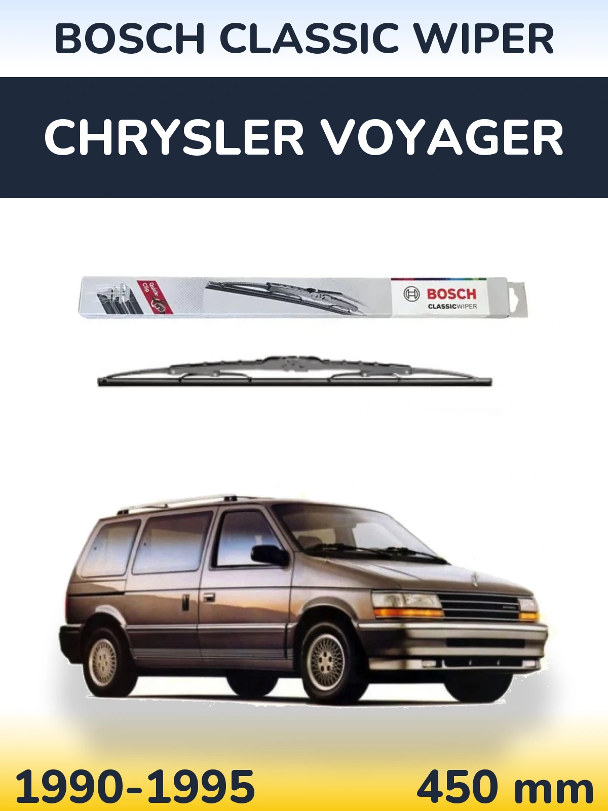 Ștergătoare BOSCH Classic Wiper pentru Chrysler Voyager