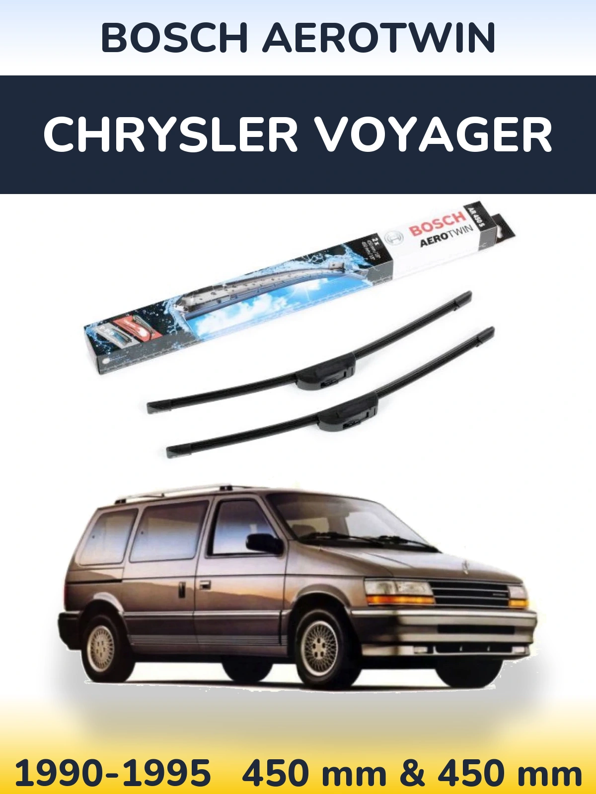 Ștergătoare BOSCH AeroTwin pentru Chrysler Voyager