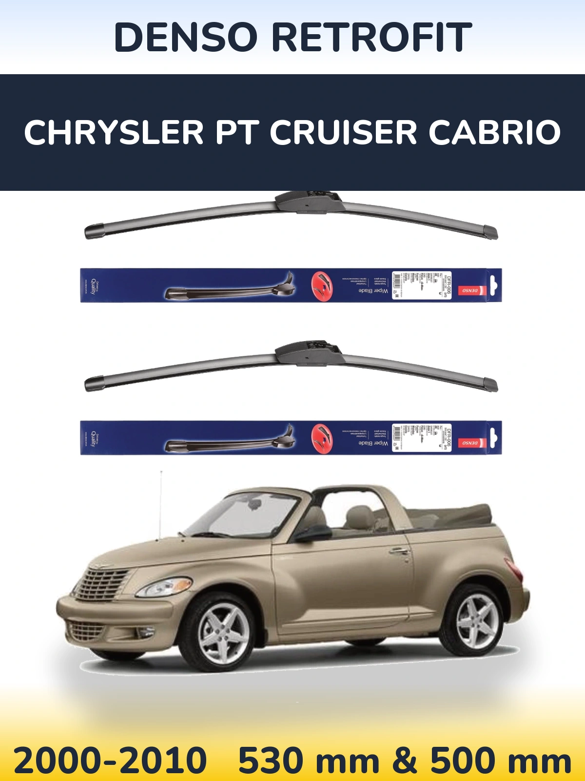 Ștergătoare Denso Retrofit pentru Chrysler PT Cruiser Cabrio