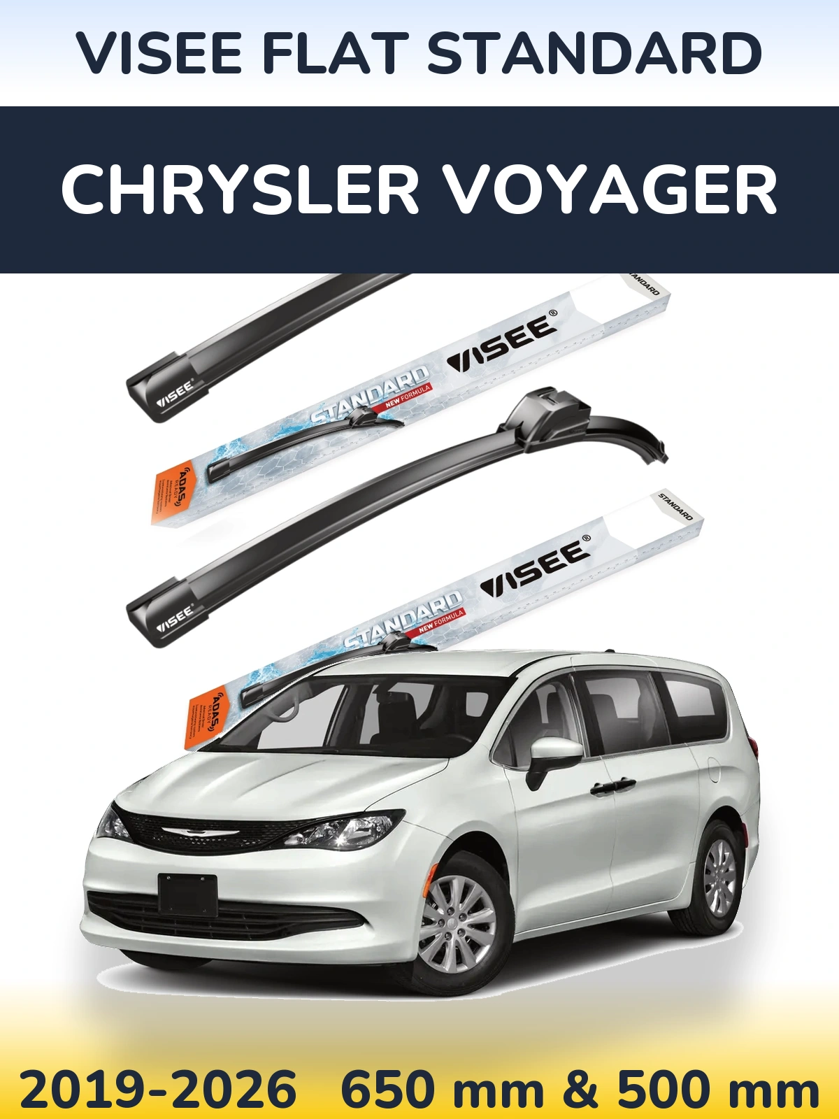 Ștergătoare VISEE FLAT STANDARD pentru Chrysler Voyager