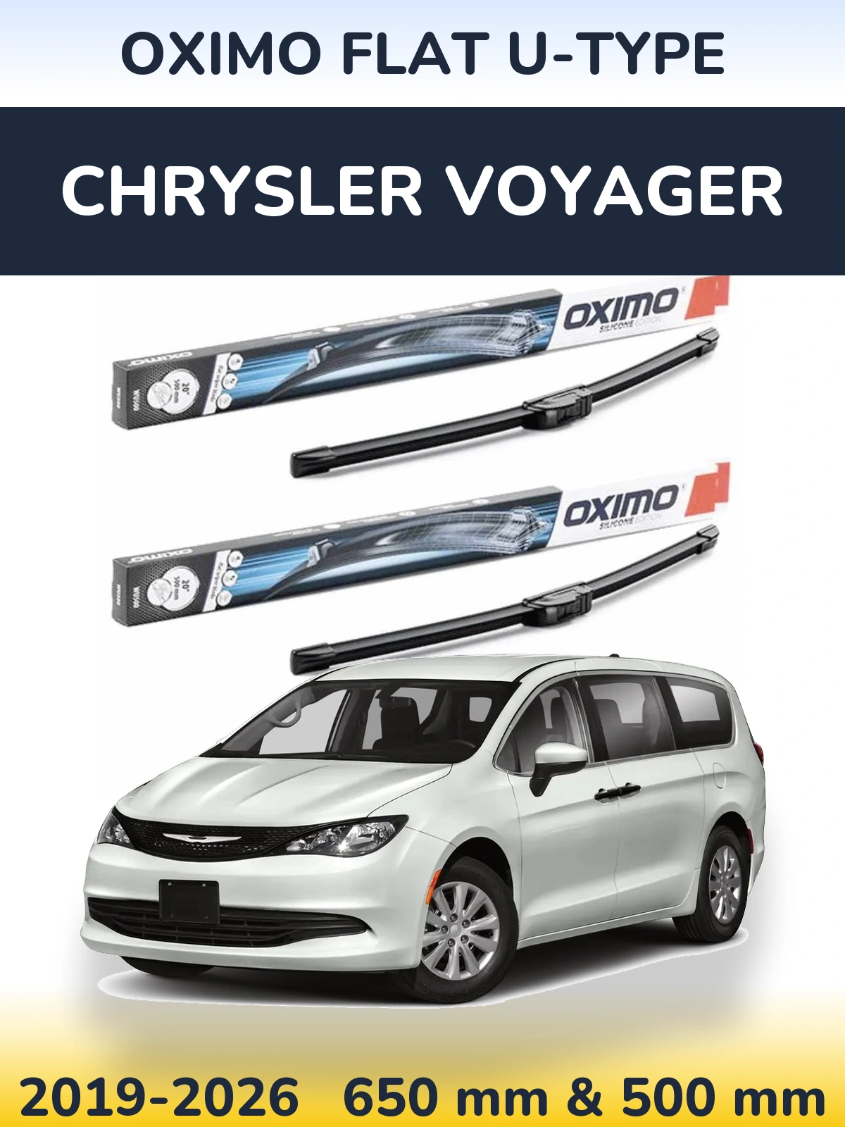 Ștergătoare Oximo Flat U-type pentru Chrysler Voyager