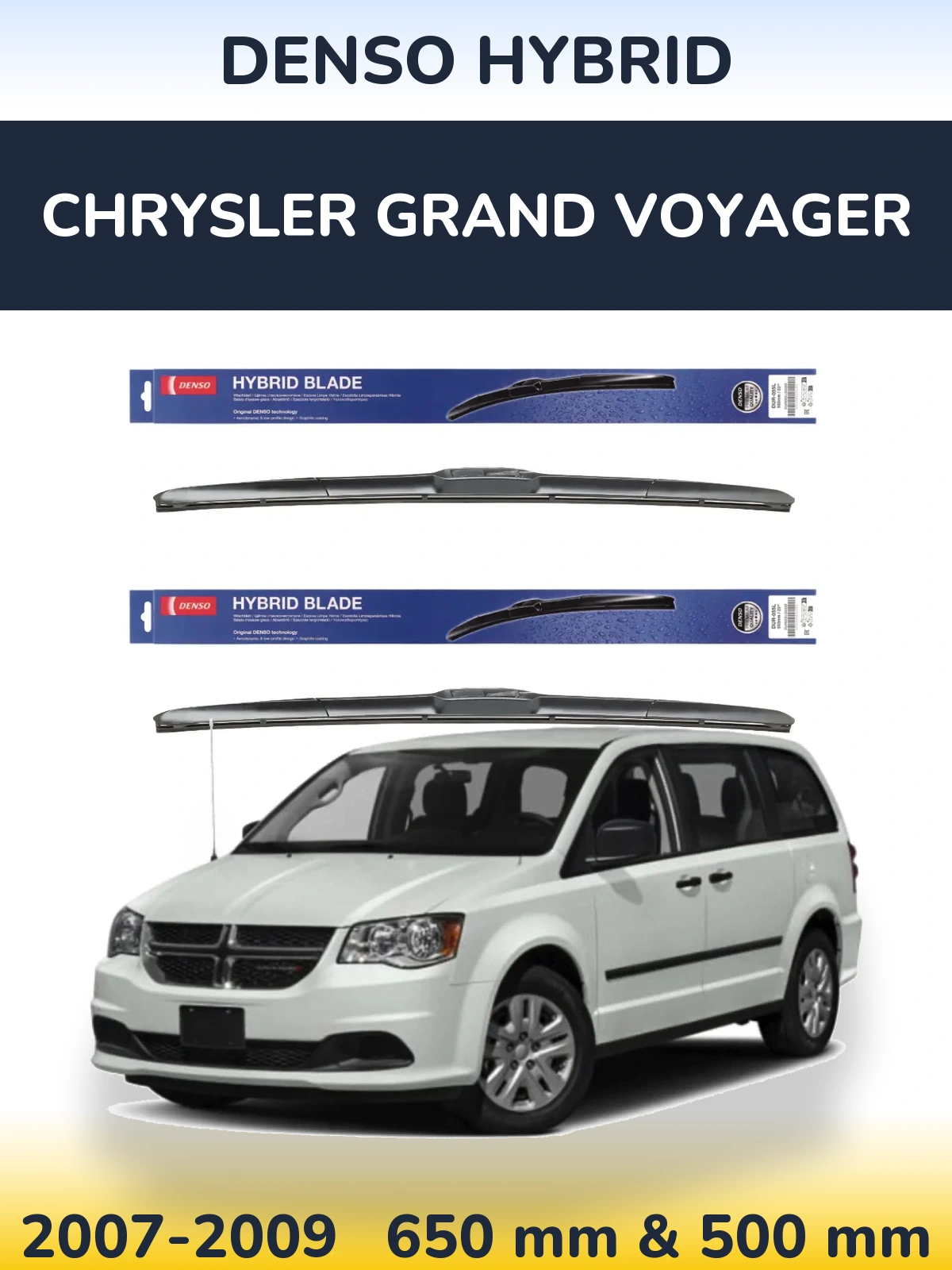 Ștergătoare Denso Hybrid pentru Chrysler Grand Voyager