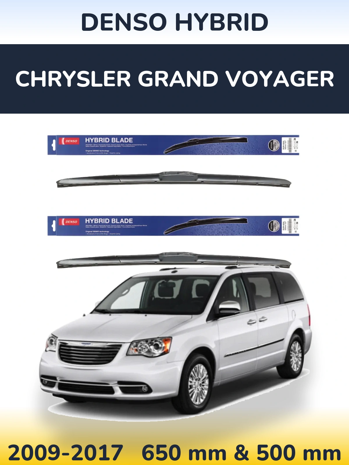 Ștergătoare Denso Hybrid pentru Chrysler Grand Voyager