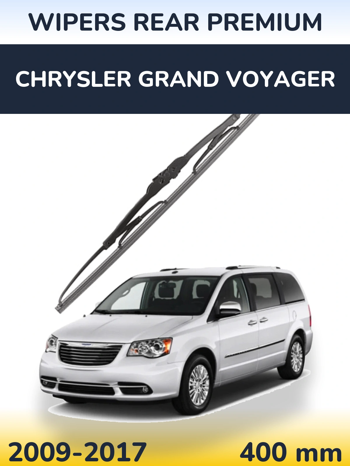 Задний дворник WIPERS REAR PREMIUM 400 мм для Chrysler Grand Voyager 2009-2017