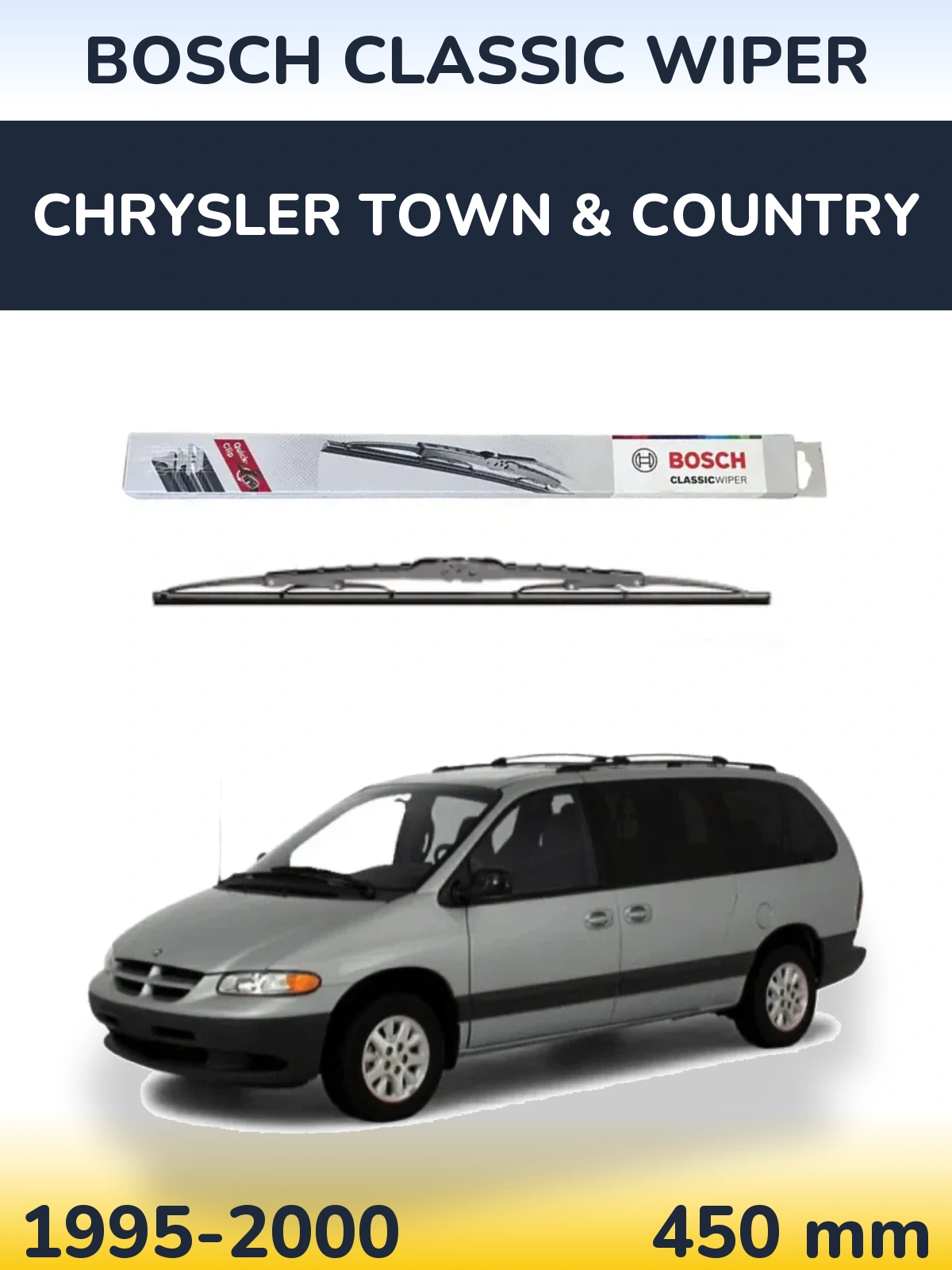Ștergătoare BOSCH Classic Wiper pentru Chrysler Town & Country
