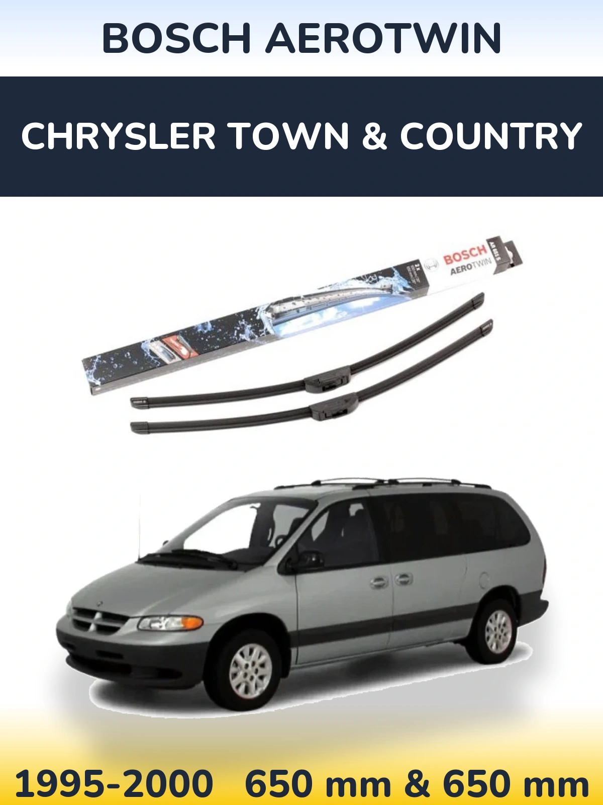 Ștergătoare BOSCH AeroTwin pentru Chrysler Town & Country