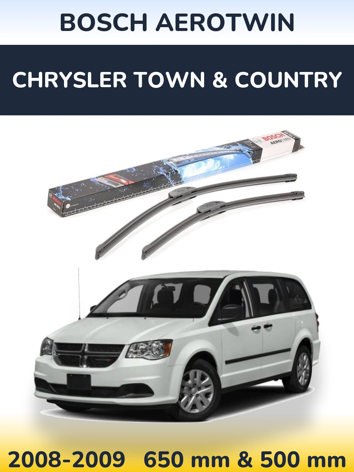 Ștergătoare BOSCH AeroTwin pentru Chrysler Town & Country