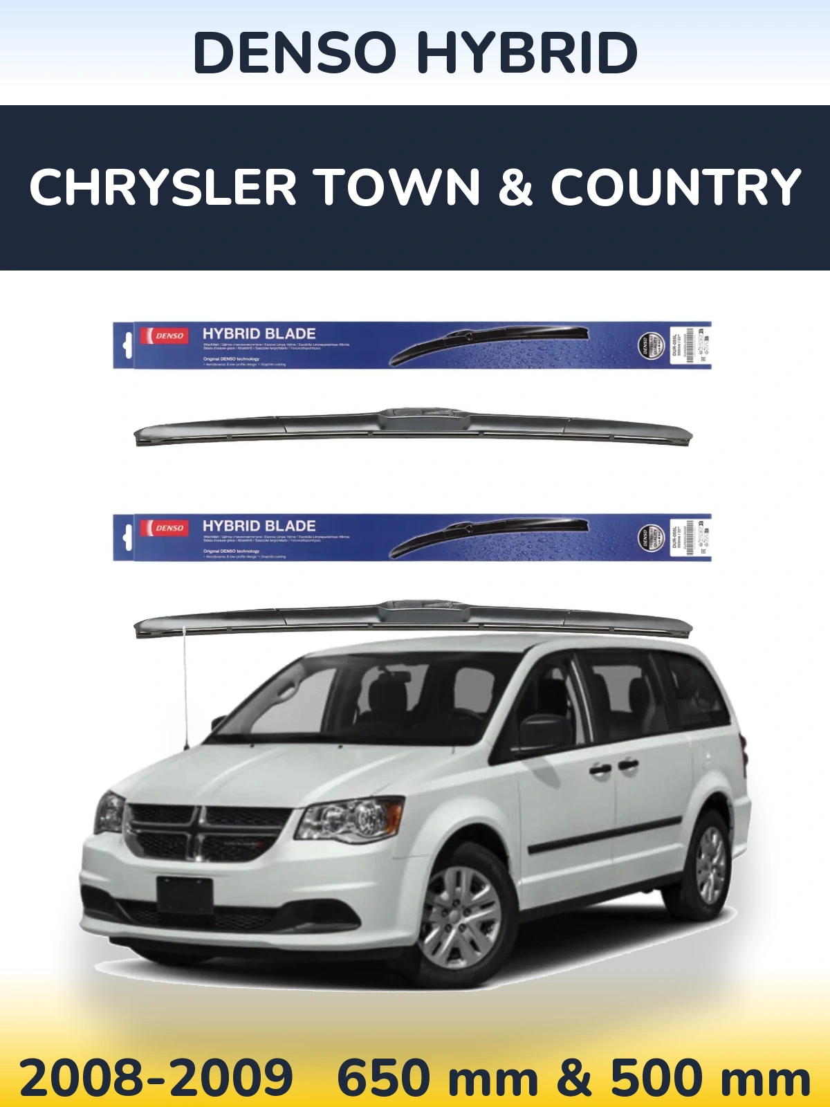 Ștergătoare Denso Hybrid pentru Chrysler Town & Country