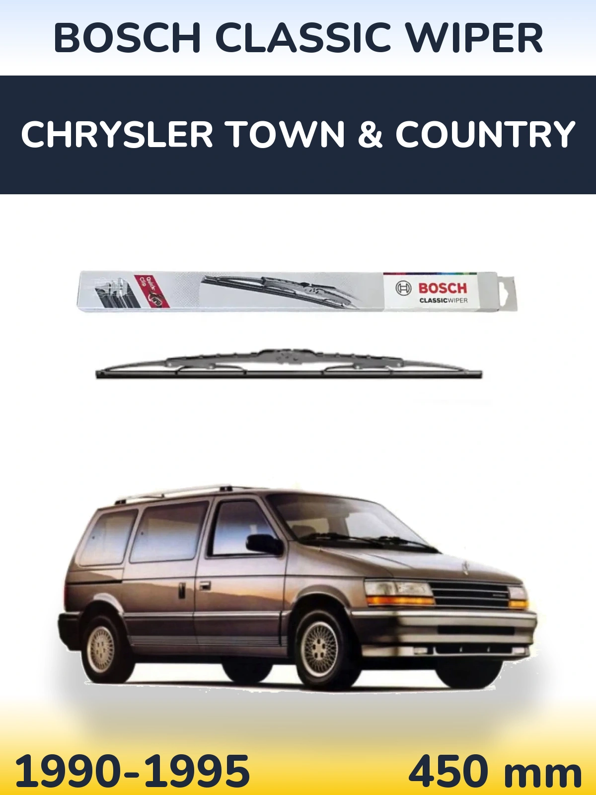 Ștergătoare BOSCH Classic Wiper pentru Chrysler Town & Country