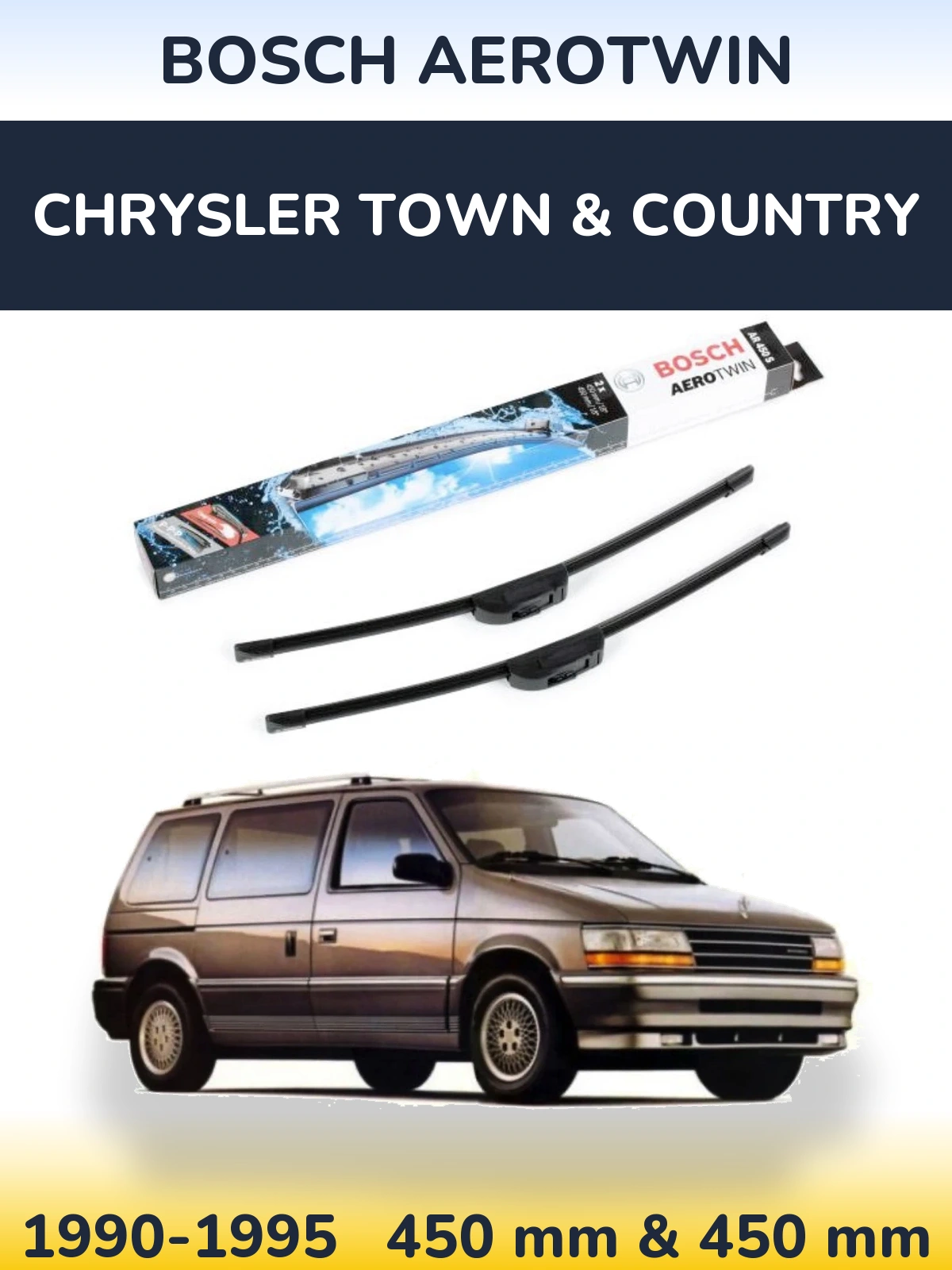 Ștergătoare BOSCH AeroTwin pentru Chrysler Town & Country