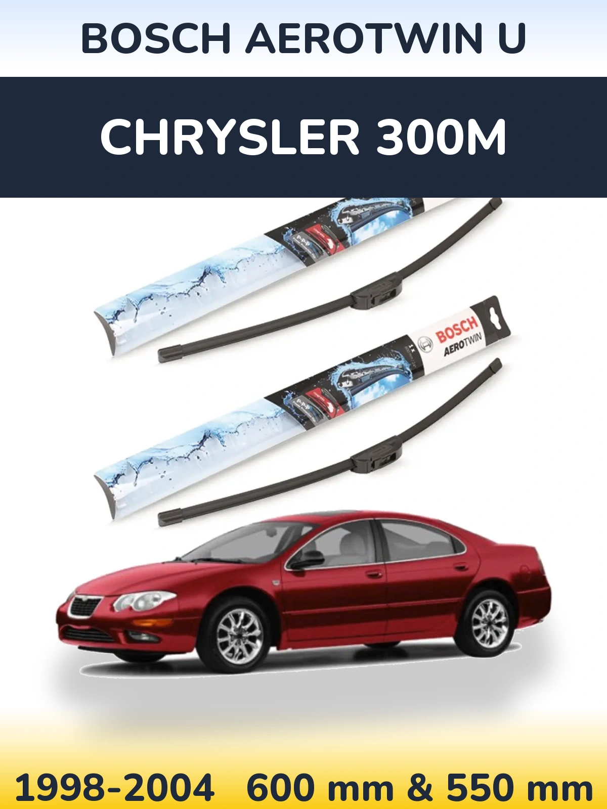 Ștergătoare BOSCH AeroTwin U pentru Chrysler 300M