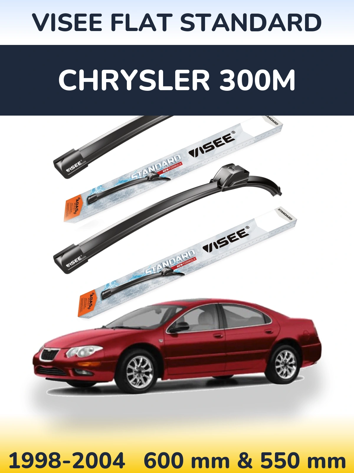 Ștergătoare VISEE FLAT STANDARD pentru Chrysler 300M