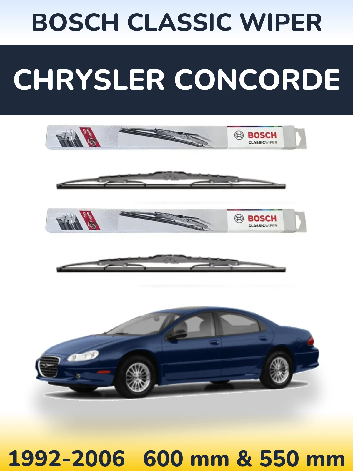 Ștergătoare BOSCH Classic Wiper pentru Chrysler Concorde