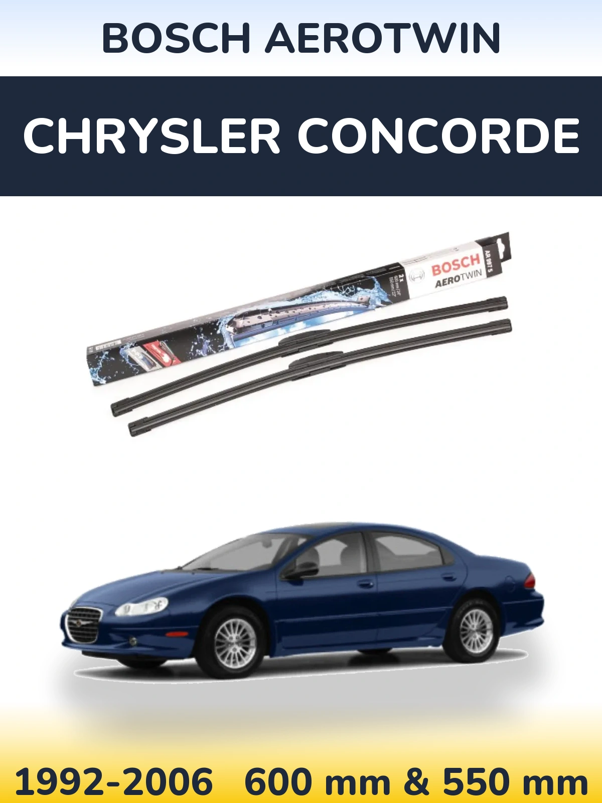 Ștergătoare BOSCH AeroTwin pentru Chrysler Concorde