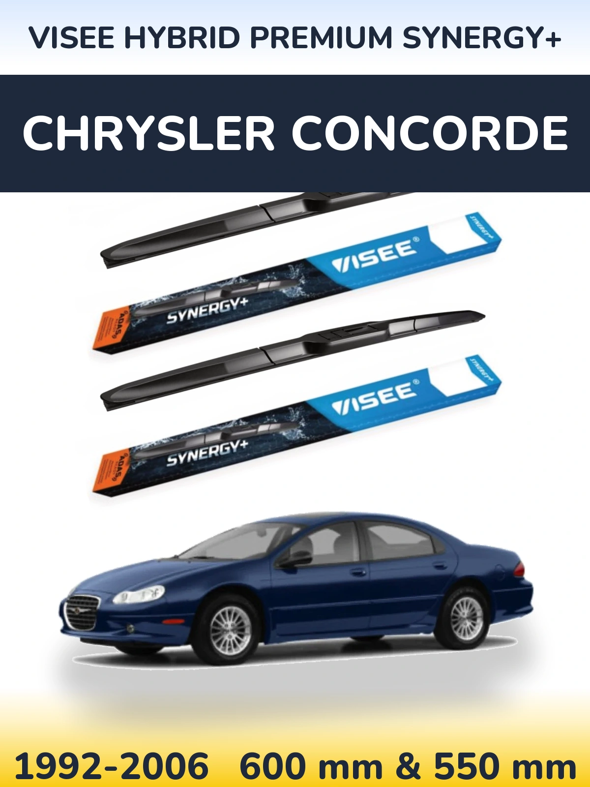 Ștergătoare VISEE HYBRID PREMIUM SYNERGY+ pentru Chrysler Concorde