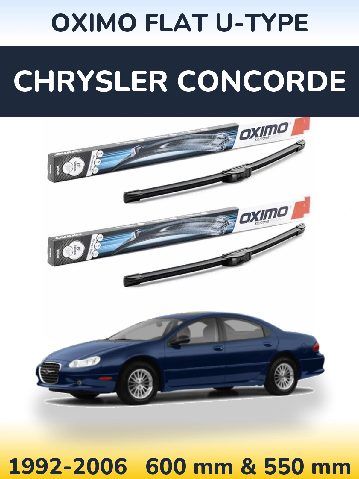 Ștergătoare Oximo Flat U-type pentru Chrysler Concorde